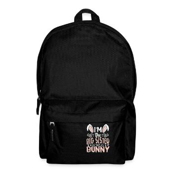 Je suis la grande sœur lapin - Sac à dos - noir - Devant
