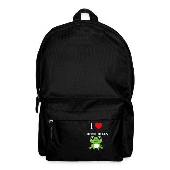 Petite grenouille - Sac à dos - noir - Devant