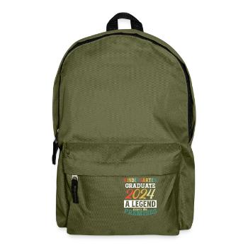 Proud Kindergarten Graduate 2024 - Backpack - olive green - Front