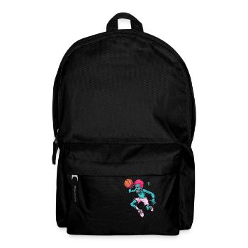 Cartoon eines lustigen Zombie-Basketballspielers - Rucksack - Schwarz - Vorne