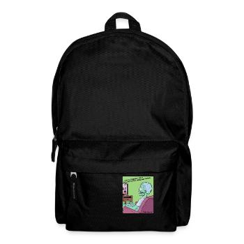 Bad in zombie news, people - Backpack - black - Front