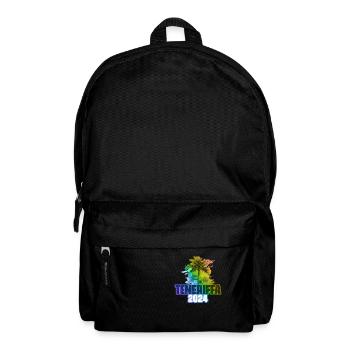 Tenerife 2024 Vacances Palmiers Colorés - Sac à dos - noir - Devant