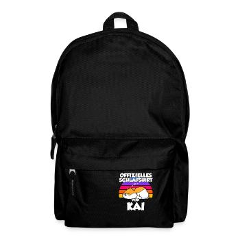 Offizielles Schlafshirt Von Kai - Rucksack - Schwarz - Vorne