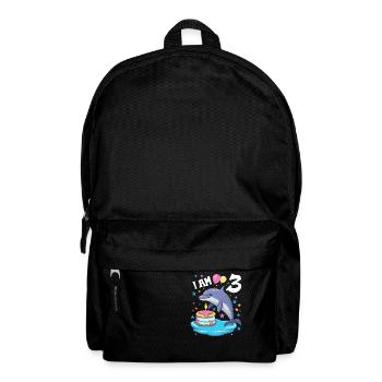 J’ai 3 ans Dauphins Dauphin 3ème anniversaire - Sac à dos - noir - Devant