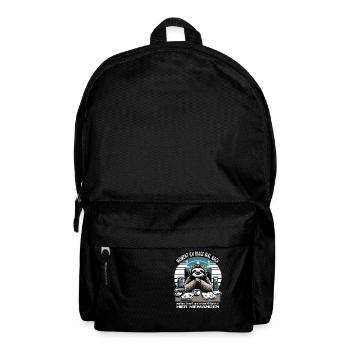 Moment Ich Frage Nach Faultier Call-Center - Rucksack - Schwarz - Vorne