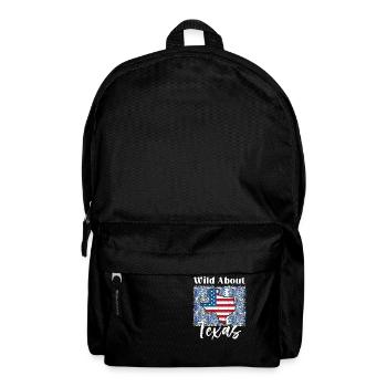 Champs de fleurs sauvages Fleurs sauvages Bluebonnet - Sac à dos - noir - Devant