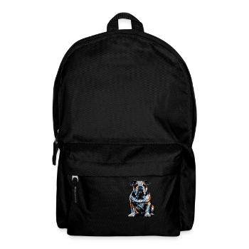 Polygon Art Bulldog English Bulldogs - Backpack - black - Front