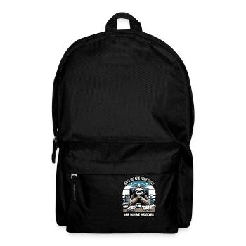 lustiger faLustiger Faultier Spruch keine dumme Fr - Rucksack - Schwarz - Vorne