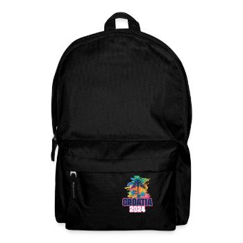 Croatia 2024 Holiday Palm Blob - Backpack - black - Front