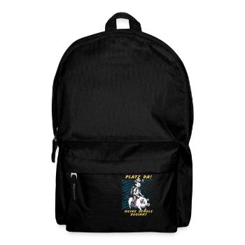 PIG CHILD BOY SCHOOL STARTS - Backpack - black - Front