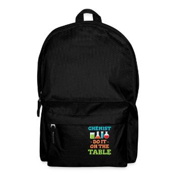 Chemists make it theoretical on the table - Backpack - black - Front