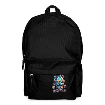Robot Animal / AI / Mechanized Animals / Comic - Backpack - black - Front