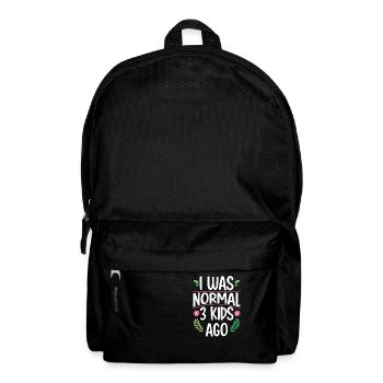 Mama Leben Ich war Normal Drei Kinder Vor Lustig - Rucksack - Schwarz - Vorne