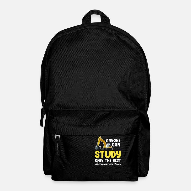 Everyone can only study the best excavators - Backpack - black