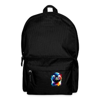 Splash Art coloré pingouin amant pingouins - Sac à dos - noir - Devant