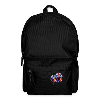 Coloré Splash Art Poids Haltérophilie - Sac à dos - noir - Devant