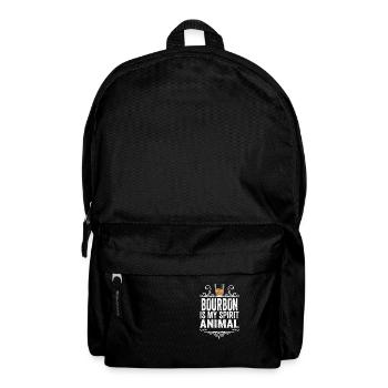 Bourbon Is My Spirit Animal Lustiger Whisky trinken - Rucksack - Schwarz - Vorne