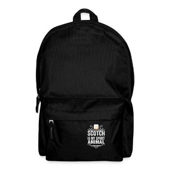 Scotch ist mein Krafttier Lustiges Whiskey-Trinken - Rucksack - Schwarz - Vorne