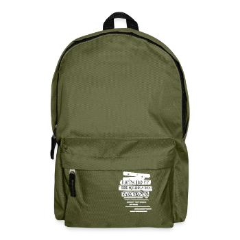 Joyeuse contre-culture blague mouvement pour la paix - Sac à dos - vert olive - Devant