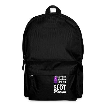 Happiness is a weekend that starts on - Backpack - black - Front