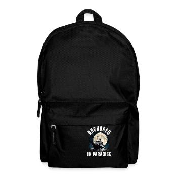 Anchored In Paradise Cruise Ship Vacation Group - Rucksack - Schwarz - Vorne