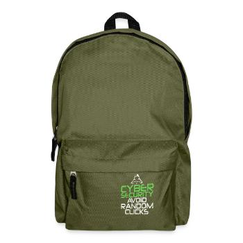 Piratage informatique en cybersécurité - Sac à dos - vert olive - Devant