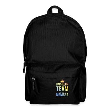 Équipe de Bachelor Coloré - Sac à dos - noir - Devant