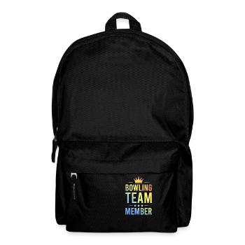 Bowling Team Colorful - Backpack - black - Front