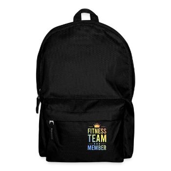 Équipe de remise en forme colorée - Sac à dos - noir - Devant