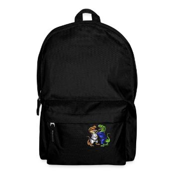 T-Rex Dinosaurier Jiu-Jitsu Ringer - Rucksack - Schwarz - Vorne