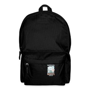 Future Dad Sleepless Nights Ahead - Backpack - black - Front