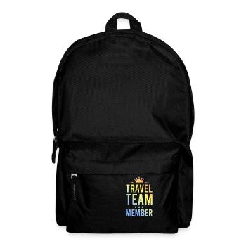 Travel Team Bunt - Rucksack - Schwarz - Vorne