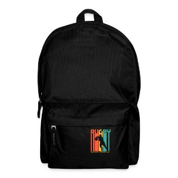 Rugby. Geboren 1823. Für Rugby-Fans - Rucksack - Schwarz - Vorne