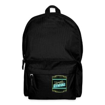 birthday present idea fun statement tennis drills - Backpack - black - Front