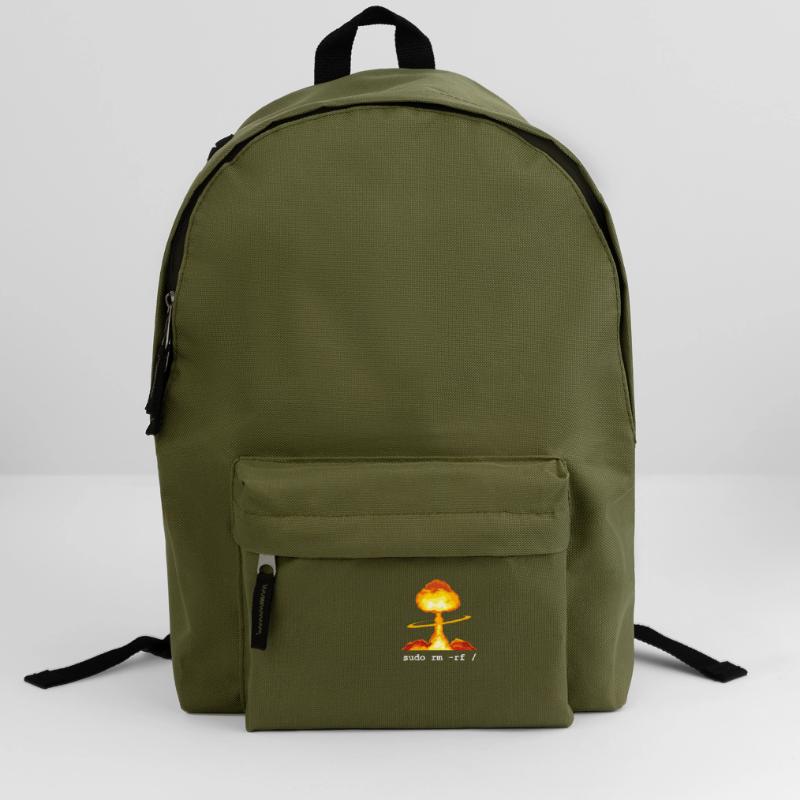 Linux Funny Linux Command Sudo RM RF for Men Backpack