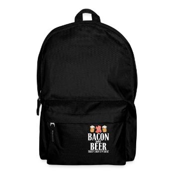Funny Bacon Gifts - Backpack - black - Front