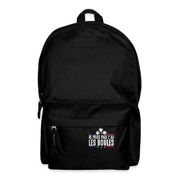 Je Peux pas j'ai les boules Boccia Boule Pétanque - Sac à dos - noir - Devant
