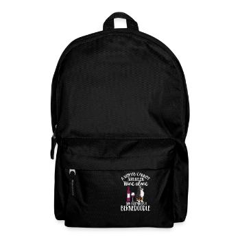 Bernedoodle Dog - Backpack - black - Front
