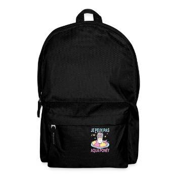 Je peux pas j'ai Aqua Poney Fans de Licornes - Sac à dos - noir - Devant
