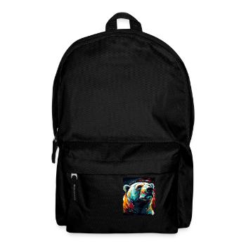 Polar Bear Portrait Polar Bear - Backpack - black - Front