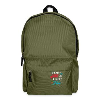 A dirty is a lucky - Backpack - olive green - Front