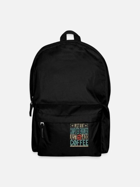 Instant Computer Engineer Fügen Sie einfach Kaffee hinzu - Rucksack - Schwarz