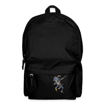 Dabbing Skeleton Pirate Halloween Costume Kids - Backpack - black - Front