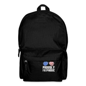 Fièrement grossophobe - Sac à dos - noir - Devant