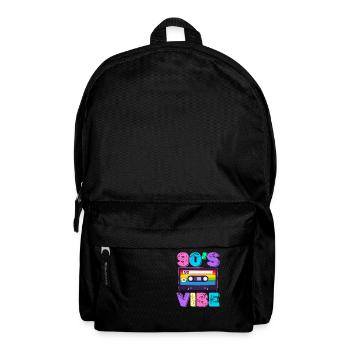 90er Jahre Vibe Musik Liebhaber Boomer Lustiges - Rucksack - Schwarz - Vorne