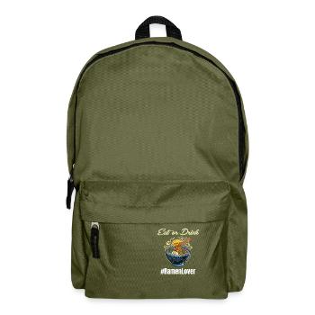 Essen Oder Trinken #ramenlover Hot Bowl - Rucksack - Olivgrün - Vorne