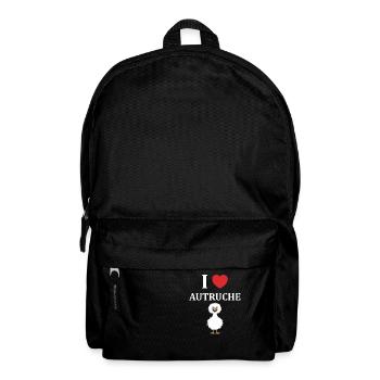 Humour autruche - Sac à dos - noir - Devant