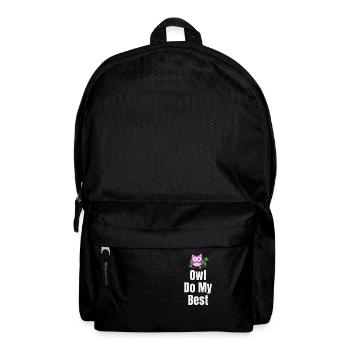 Eule Mach Meine Besten Wortspiele - Rucksack - Schwarz - Vorne