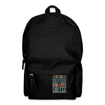Instant-Englischlehrer Fügen Sie einfach Kaffee hinzu - Rucksack - Schwarz - Vorne