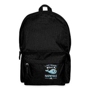 Narwhal Unicorn Whale - Backpack - black - Front